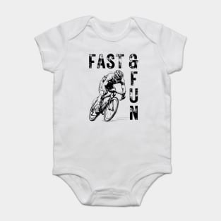 Cycling through Life - Dream of a Biker - Fast & Fun Baby Bodysuit